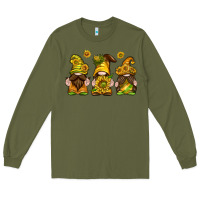 Army Green sunflower gnomies Long Sleeve Tee - texasbilliewilder