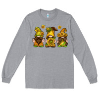 Heather Grey sunflower gnomies Long Sleeve Tee - texasbilliewilder