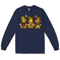 Navy sunflower gnomies Long Sleeve Tee - texasbilliewilder