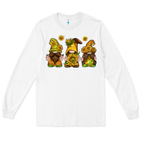 White sunflower gnomies Long Sleeve Tee - texasbilliewilder