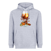 Heather Grey Thanksgiving Fall Heavyweight Hoodie - FaDigitalArtStudio