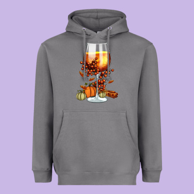 Thanksgiving Fall Heavyweight Hoodie Designed By Fadigitalartstudio