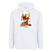 White Thanksgiving Fall Heavyweight Hoodie - FaDigitalArtStudio