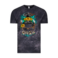 Cloud Black nona life messy bun Vintage Tee - BarkalooDesign
