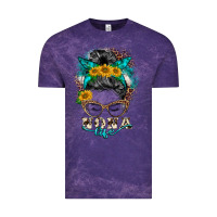 Cloud Purple nona life messy bun Vintage Tee - BarkalooDesign