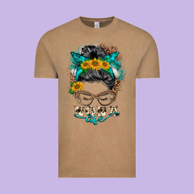 Nona Life Messy Bun Vintage Tee Designed By Barkaloodesign
