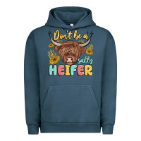 Pigment Midnight Navy dont be a salty heifer Urban Hoodie - MaliasSmallBusiness