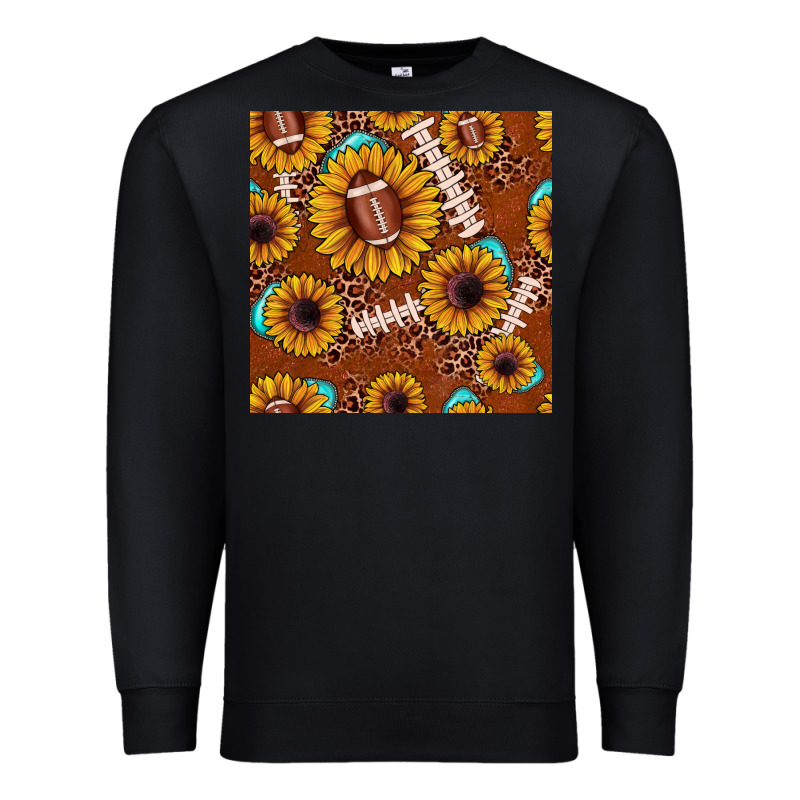 Football Leopard Sunflower Seamless Pattern Premium Sweatshirt by JahusDesignShop | Teevron