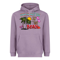 Lavender life is better at the beach Heavyweight Hoodie - CowhideDigitalArt