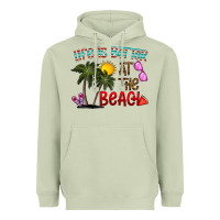 Matcha life is better at the beach Heavyweight Hoodie - CowhideDigitalArt