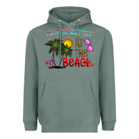 Sage life is better at the beach Heavyweight Hoodie - CowhideDigitalArt