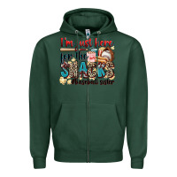 Sports Green i'm just here for the snacks #baseball sister Zipper Hoodie - Zillion Design Studio