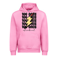 Fuchsia Pink 100 days of school Urban Hoodie - MaliasSmallBusiness