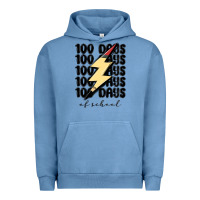 Pigment Pebble Blue 100 days of school Urban Hoodie - MaliasSmallBusiness