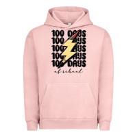 Pigment Salmon 100 days of school Urban Hoodie - MaliasSmallBusiness
