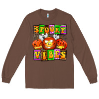 Chestnut spooky vibes Long Sleeve Tee - AdoDesignShop