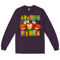 Plum spooky vibes Long Sleeve Tee - AdoDesignShop