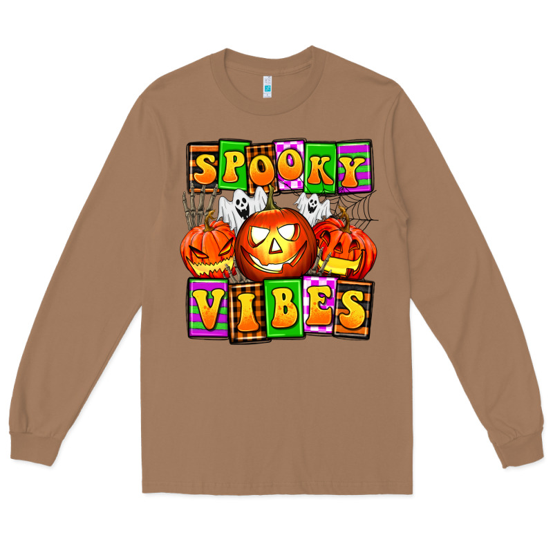 Spooky Vibes Long Sleeve Tee by AdoDesignShop | Teevron