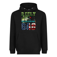 Black reely awesome dad Heavyweight Hoodie - HRA Design Shop