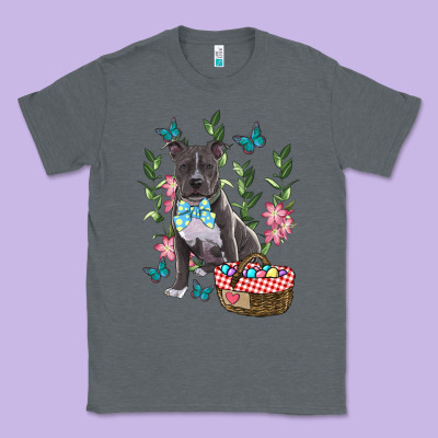 Classic Tee easter pitbull