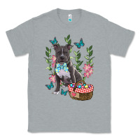 Heather Grey easter pitbull Classic Tee - RanaPortraitStore