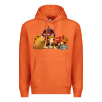 Carrot Red Barn Farm Animals Premium Hoodie - Jasminsmagicworld