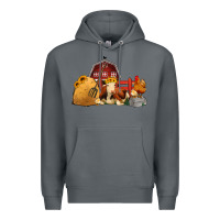 Rock Red Barn Farm Animals Premium Hoodie - Jasminsmagicworld