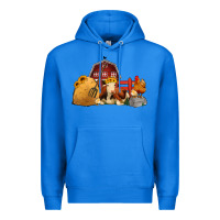 True Royal Red Barn Farm Animals Premium Hoodie - Jasminsmagicworld