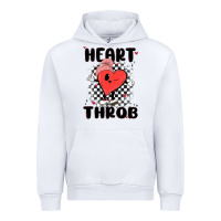 White heart throb Urban Hoodie - MaliasSmallBusiness