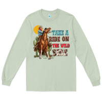 Matcha take a ride on the wild side with rodeo Long Sleeve Tee - texasbilliewilder