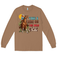 Toasted Coconut take a ride on the wild side with rodeo Long Sleeve Tee - texasbilliewilder