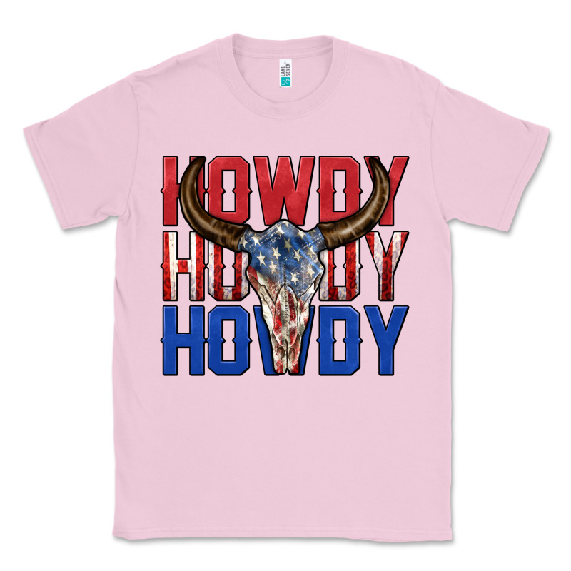 Howdy Howdy Howdy 4th Of July Bull Skull Billie Wi Classic Tee by texasbilliewilder | Teevron