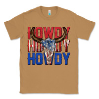 Toasted Coconut howdy howdy howdy 4th of july bull skull billie wi Classic Tee - texasbilliewilder
