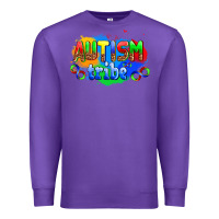 Purple autısm tribe Premium Sweatshirt - AdoDesignShop