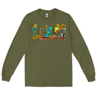 Army Green texas Long Sleeve Tee - texasbilliewilder