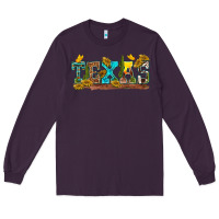 Plum texas Long Sleeve Tee - texasbilliewilder
