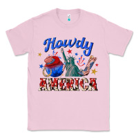 Bubblegum Pink howdy america western Classic Tee - texasbilliewilder