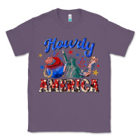 Lavender howdy america western Classic Tee - texasbilliewilder
