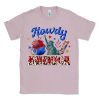 Lilac howdy america western Classic Tee - texasbilliewilder