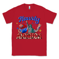 Red howdy america western Classic Tee - texasbilliewilder