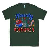 Sports Green howdy america western Classic Tee - texasbilliewilder