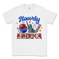 White howdy america western Classic Tee - texasbilliewilder