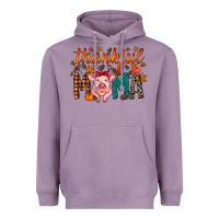 Lavender thankful mama pig Heavyweight Hoodie - RacoonDesign