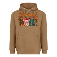 Toasted Coconut thankful mama pig Heavyweight Hoodie - RacoonDesign