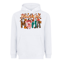 White thankful mama pig Heavyweight Hoodie - RacoonDesign