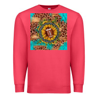 Cardinal football leopard turquoise sunflower seamless pattern Premium Sweatshirt - JahusDesignShop