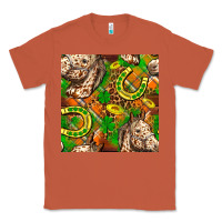 Copper St. Patrick's Day Horse With Horseshoes Seamless Classic Tee - FaDigitalArtStudio