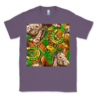 Lavender St. Patrick's Day Horse With Horseshoes Seamless Classic Tee - FaDigitalArtStudio