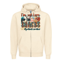 Sandshell i'm just here for the snacks #american football br Zipper Hoodie - Zillion Design Studio