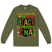 Army Green unapologetically pretty black and educated cna zillion Long Sleeve Tee - Zillion Design Studio
